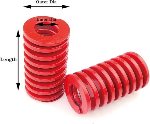 Mdingbao-Extension Springs High Accuracy Steel Medium Load Spiral Stamping Compression Die Spring, 8mm OD 25-150mm Long Compression Spring, 10 Pieces, Good Stretching Ability(30mm) in Saudi Arabia