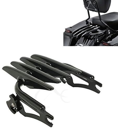 TCMT Detachable Passenger Backrest Sissy Bar With 2-Up Luggage Rack 4 Point Docking Hardware Kits Fits For Harley Touring Touring CVO Road Glide Street Glide Road King Electra Glide 2014-2025 in Saudi Arabia