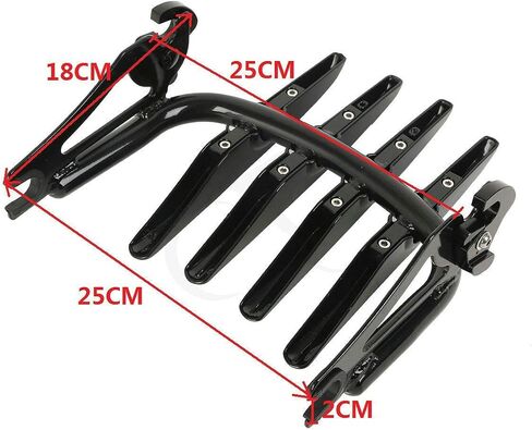 TCMT Detachable Passenger Backrest Sissy Bar With 2-Up Luggage Rack 4 Point Docking Hardware Kits Fits For Harley Touring Touring CVO Road Glide Street Glide Road King Electra Glide 2014-2025 in Saudi Arabia