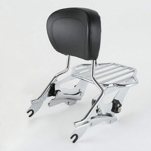 TCMT Detachable Passenger Backrest Sissy Bar With 2-Up Luggage Rack 4 Point Docking Hardware Kits Fits For Harley Touring Touring CVO Road Glide Street Glide Road King Electra Glide 2014-2025 in Saudi Arabia