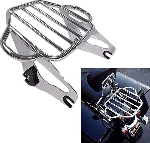 TCMT Detachable Passenger Backrest Sissy Bar With 2-Up Luggage Rack 4 Point Docking Hardware Kits Fits For Harley Touring Touring CVO Road Glide Street Glide Road King Electra Glide 2014-2025 in Saudi Arabia
