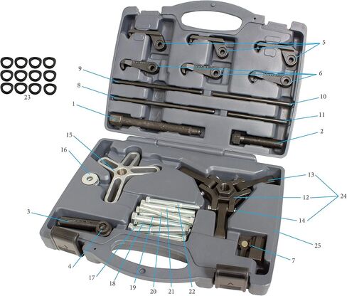 Lisle 54810 Master Harmonic Balancer Puller Kit in Saudi Arabia