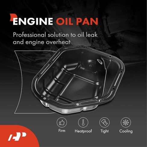 A-Premium Lower Engine Oil Pan Sump مع قابس التصريف متوافق مع Hyundai Santa Fe 2001-2005 ، Tucson 2005-2009 & Kia Sportage 2005-2010 ، 2.7L بنزين in Saudi Arabia