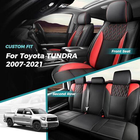 تغطي مقعد TUNDRA مجموعة كاملة ، ملائمة مخصصة لتويوتا TUNDRA 2007-2021 CREWMAX CAB in Saudi Arabia