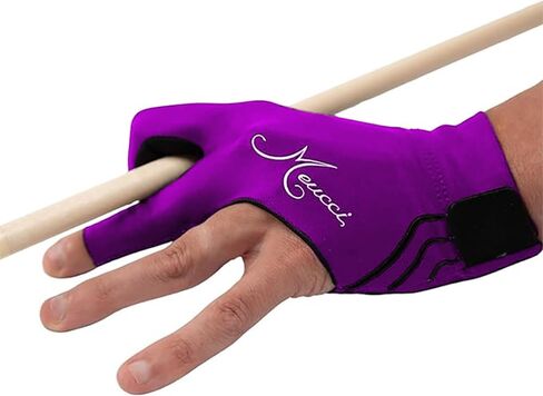 Meucci Elite Stroke Billiards Glove, Black - Pool Glove with Anti-Slip Padding for Secure Grip and Smooth Stroke in Saudi Arabia