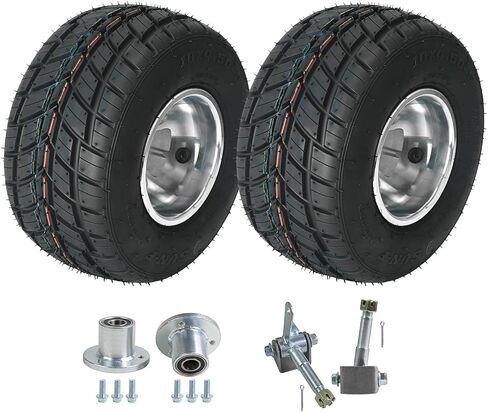 3 Stud Front 10x4.50-5 & الخلفية 11x7.10-5 Go Kart Wheels Racer Tyre 4-ply reglessed for Mini Bike ATV Quad Drift Lawn Mower in Saudi Arabia