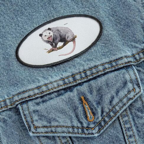 تصحيح بقع حيوانات Cafepress Opossum Possum ، تصحيح نبيذ جديد 4x2in in Saudi Arabia