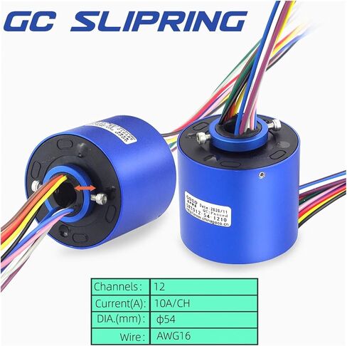Slip Ring Conductive Slip Ring Through Hole 12.7mm 12 Wire 10A Slip Ring Brush Collector Ring in Saudi Arabia