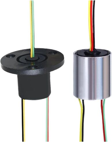 1 PCS عالي السرعة بكرة الصيد قطر حلقة الانزلاق قطر 12.5 مم 4 القناة 2A حلقة الانزلاق جامع 360 درجة (مع شفة) in Saudi Arabia