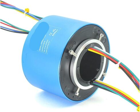 Rotary Rotary Joint Slip Ring 50mm Hole Diameter 119mm Outer Diameter Hollow Shaft Slip Ring Contact 12 Lines/Circuit 10A in Saudi Arabia