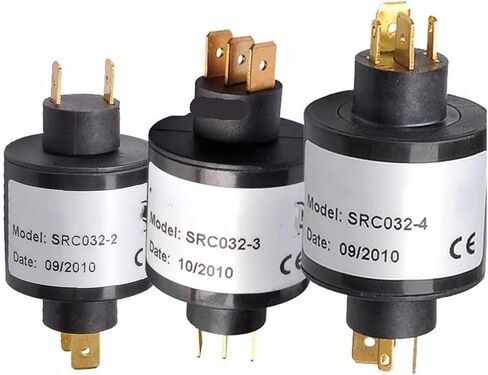 1 PCS SRC032 حلقة الانزلاق الحالية 2P14A 2P 2A حلقة الانزلاق موصل دوار موصل حلقة زلة حلقة زلة (دائران) in Saudi Arabia
