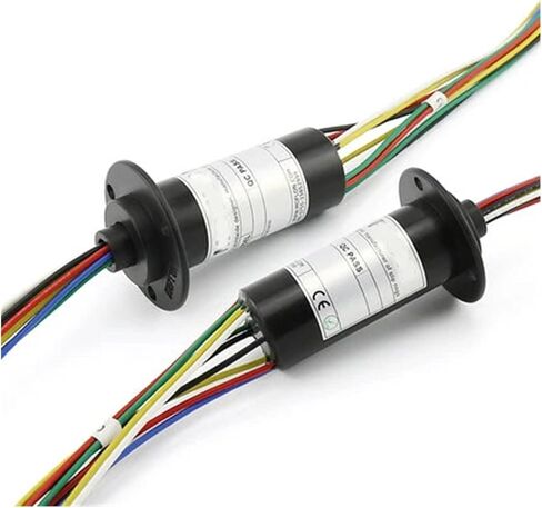 1 PCS CAP TYPE RING SLIP RING 6A 10A COLLECTOR SLIP RING 8 10 12 سلك دوار موصل محث فرشاة الكربون (12 سلك 6A) in Kuwait