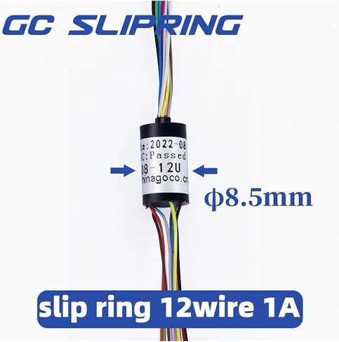 Drone Slip Ring Ultra-Small Slip Ring Conductive Ring Brush Rotary Connector Diameter 8.5mm 2-Way 1A in Saudi Arabia