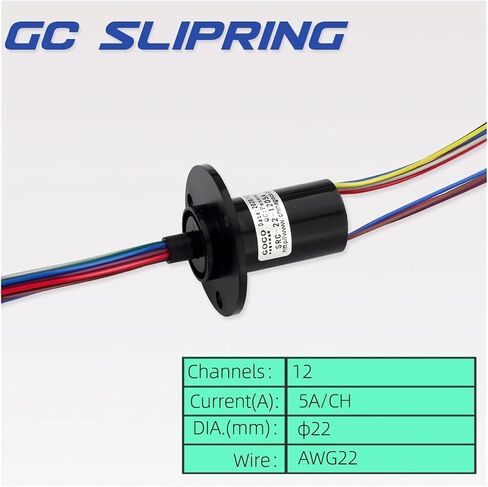 Slip Ring Collector Ring Slip Ring Brush Carbon Brush Rotary Joint 12 Wires 5A Current in Saudi Arabia