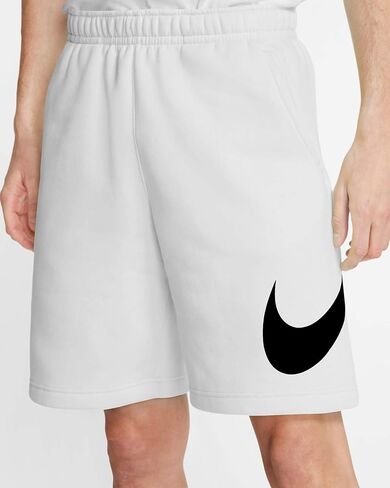 Nike Sportswear Club Men's Graphic Shorts (White/White, BV2721-100) Size Large Tall in Saudi Arabia