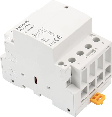 Baomain AC Contactor HC1-32/40 110VAC 30A 4 Pole 4NO التحكم في الدائرة العالمية مفتوح عادة 35 مم DIN Rail Mount CE المدرجة in Kuwait