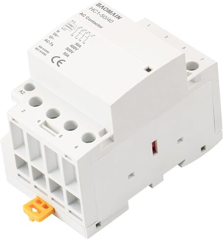 Baomain AC Contactor HC1-32/40 110VAC 30A 4 Pole 4NO التحكم في الدائرة العالمية مفتوح عادة 35 مم DIN Rail Mount CE المدرجة in Kuwait