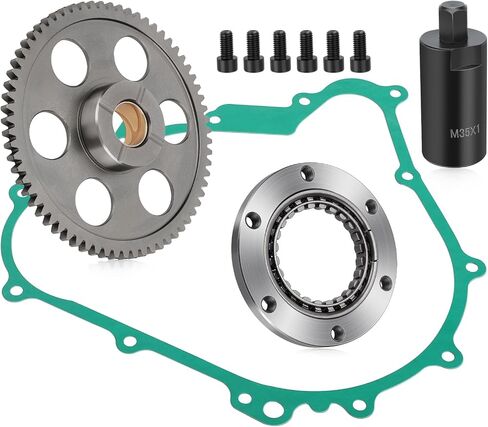 M MATI Starter Starting Clutch One Way 67T Gear Flywheel Puller Gasket Kit for Yamaha Grizzly 400 450 Kodiak 400 450 Rhino 450 Wolverine 450 2002-2022 5GH-15451-00-00 5GH-15517-10-00 5KM-15590-00-00 in Saudi Arabia