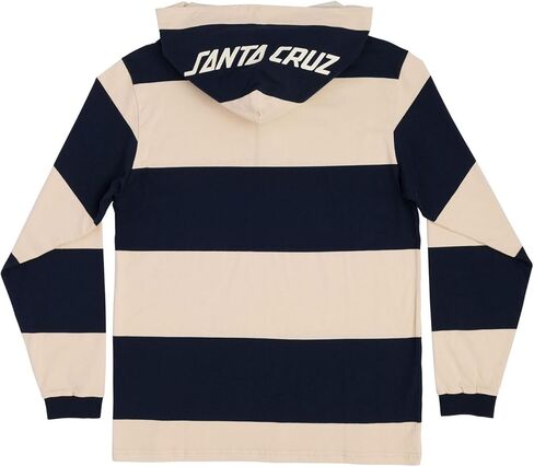 Santa Cruz Convergence L/S Rugby Top Navy/Natural LG Mens in Saudi Arabia