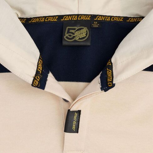 Santa Cruz Convergence L/S Rugby Top Navy/Natural LG Mens in Saudi Arabia
