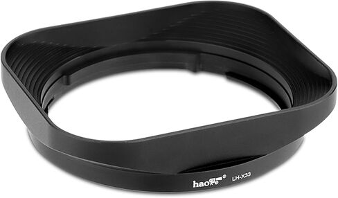 Haoge Silver Metal Square Lens Hood for Fujifilm XF33mm F1.4 R WR Lens, Fujinon XF 16-50mm,Fuji XF 23mm f/1.4 R LM WR Lens Hood Shade Bayonet Mount in Kuwait