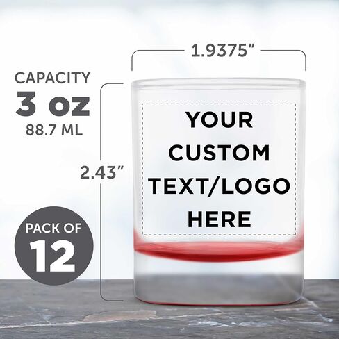DISCOUNT PROMOS Custom Arc Votive Candle Holders 3 oz. Set of 72, Personalized Bulk Pack - Thick Base, Perfect for Wedding, Anniversary and Party Favors - Pink Bottom in Kuwait