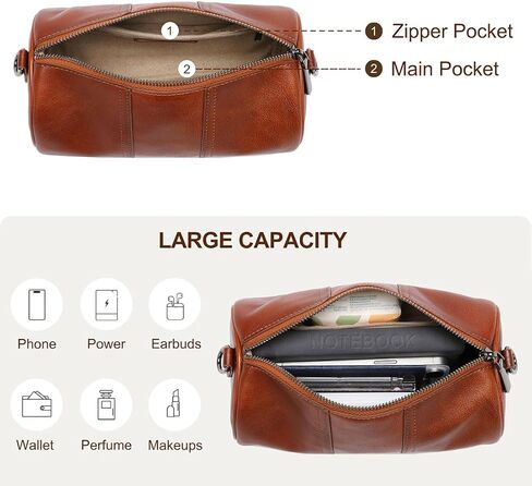 أكياس كروسيد تبريد للنساء من الجلد الأصلي ناعمًا عصريًا ، دائرة صليب الكتف ، مصمم الكتف ، أسطوانات محافظ حقائب اليد in Kuwait