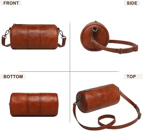 أكياس كروسيد تبريد للنساء من الجلد الأصلي ناعمًا عصريًا ، دائرة صليب الكتف ، مصمم الكتف ، أسطوانات محافظ حقائب اليد in Kuwait