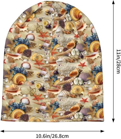 STARFISH SASHELL SANDY BEACH موضوع طباعة قبعة متماسكة للنساء الرجال في الهواء الطلق قبعة قبعة قبعة كيميائية القبعة القبعة المتره in Saudi Arabia