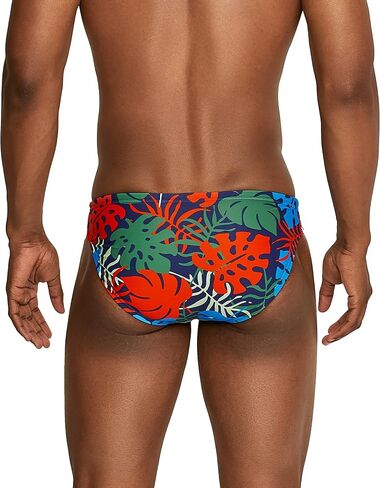 Speedo Men's Standard Swimsuit Brief Creora Highclo Printed, Tie Dye Ibiza Blue, 36 in Saudi Arabia