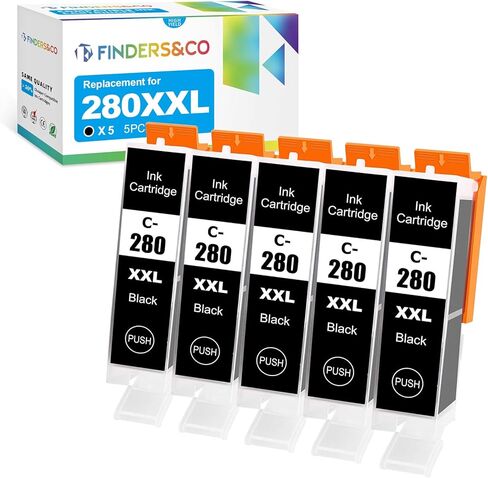 F FINDERS&CO 280XXL PGBK Ink Replacement for Canon PGI-280 XXL Black Ink Work with Canon PIXMA TS6320 TS8320 TR7520 TR7500 TR8520 TR8500 TS8100 TS8200 in Kuwait