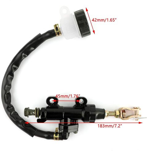 Areyourshop Brake Brake Master Cylinder Fluid Reservoir لـ Honda CBR600RR 2003-2013 ، CBR1000RR 2004-2013 ، CB600 2003-2012 ، CBR250 1988-2012 ، VFR400 1988-1992 ، CB250 CB400 NSR250 RFV400 VTR250 in Kuwait