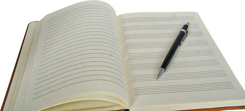 دفتر موسيقى ايس | غلاف جلدي | مجلة تأليف الأغاني | دفتر ملاحظات للموظفين (ممتاز) in Kuwait