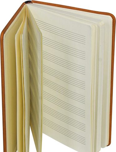 دفتر موسيقى ايس | غلاف جلدي | مجلة تأليف الأغاني | دفتر ملاحظات للموظفين (ممتاز) in Kuwait