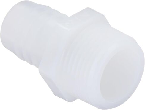 باركر هانفين 325HB-12-12N تركيب موصل ذكر من النايلون Par-Barb، 3/4 بوصة خرطوم بارب × 3/4 بوصة ذكر NPT، أبيض in Kuwait
