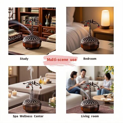 Holder Incense Burner,Zen Decor,Suitable for Cone Incense Sandalwood Coils in Saudi Arabia