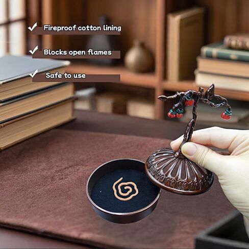 Holder Incense Burner,Zen Decor,Suitable for Cone Incense Sandalwood Coils in Saudi Arabia