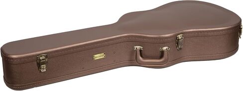 Crossrock Designer Series- Universal Wooden Case for Gibson Acoustic J45, Martin Dreadnought Guitars- Security Lock, Metal Feet, Storage Space- Blossom Brown((CRW530DBQ) in Saudi Arabia