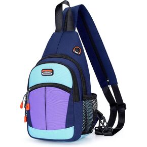 Small Sling Bags for Women Crossbody Backpack Multi-Pocket Adjustable Strap Daypack for Outdoors Hiking Traveling (black) in Kuwait