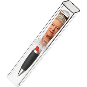 الملكة إليزابيث بلاتينيوم اليوبيل بوينت بوينت (1 قلم) 3 جوانب ، حبر القلم القابلة للتجميع ، هدية القلم الباردة - تذكارات بريطانية فريدة من نوعها ، 70 سنة مجيدة ، تشمل صور كوين شابة وكبار (الأرجواني) in Kuwait