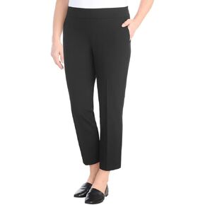 Hilary Radley Women's Pull-on Dress Pants, 4-Way Stretch, Elastic Waist, Front Pockets in Kuwait