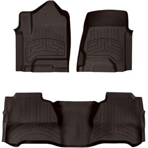 Weathertech Floorliner HP Custom Fit Floor Haps for Silverado 1500 ، 2500HD/3500HD ، Sierra 2500HD/3500HD ، 1500 (CREW CAB ، FLOOR in Kuwait