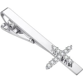 مقاطع ربط جمجمة متقاطعة للرجال فريدة من نوعها الفضة 2.2 بوصة شريط التعادل مقطع زفاف مجوهرات شخصية in Kuwait