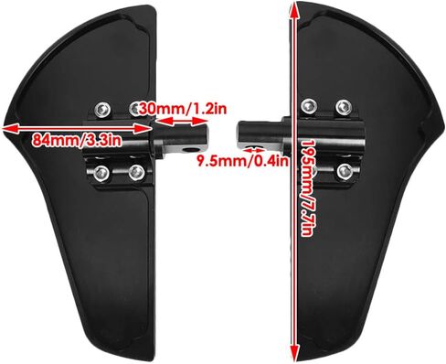 قدم القدمين الأوتاد النارية الدراجة النارية CNC Footpeg ، 2 PCS الدراجة الخلفية الأوتاد قدم الدراجات النارية الدواسات القدمين تقع CNC ، متوافقة مع هارلي جولة Dyna Sportster XL (أسود) in Saudi Arabia