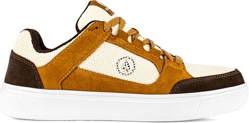حذاء Volcom® Evolve EH Comp Toe للرجال - الجزء العلوي من الجلد السويدي والجلد - نعل داخلي ناعم - بطانة من الإسفنج الذكي أسود/قمح 7 M in Saudi Arabia