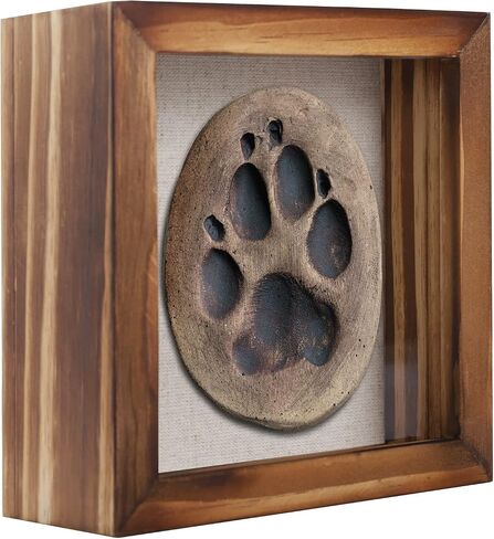 5x5 Small Shadow Box Frame Display Case, Grade A Natural Pine Wood HD Glass Front Soft Linen Back, 1.2 inches Interior Depth-Carbonized Black in Saudi Arabia