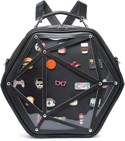 Star Ita Bag PU Crossbody Shoulder Bag Backpack Multi-Purpose Pins Display in Saudi Arabia