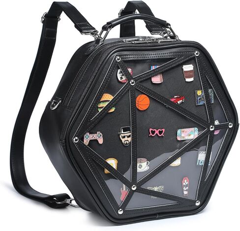Star Ita Bag PU Crossbody Shoulder Bag Backpack Multi-Purpose Pins Display in Saudi Arabia