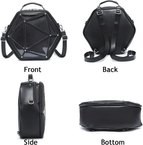 Star Ita Bag PU Crossbody Shoulder Bag Backpack Multi-Purpose Pins Display in Saudi Arabia