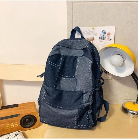 y2k packpack fashion dayim daypack ، جمالية المشي لمسافات طويلة على الظهر حقيبة كتف أنيقة حقيبة أزياء الأزياء اللطيفة (أسود) in Saudi Arabia